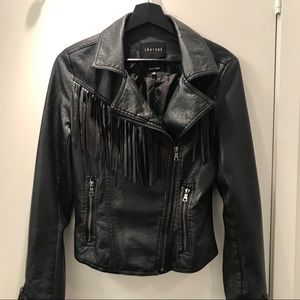 Fringe Faux Leather (vegan) Jacket | Halloween